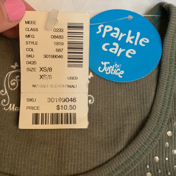 Justice tank top NWT - Picture 3 of 4